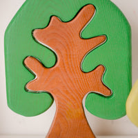 QToys Coloured Wooden Trees
