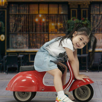 Ambosstoys Primo Classic Red Ride-On (Leather Seat)
