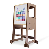 My Duckling Adjustable Learning Tower 2 in 1 –Walnut