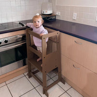 My Duckling Adjustable Learning Tower 2 in 1 –Walnut