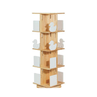 My Duckling Montessori Rotating Bookcase Addon Layer - White/Natural