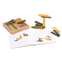 Kapla Book and Colours - Yellow/Green