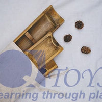 QToys Bamboo Sorting Trays Set Of 3