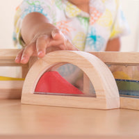 Guidecraft Sensory Rainbow Blocks - 18 pc. set