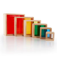 Guidecraft Stacking Rainbow Pyramid