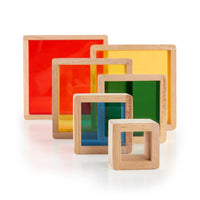 Guidecraft Stacking Rainbow Pyramid