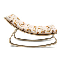 Charlie Crane Levo Baby Rocker in Walnut - Jaguar