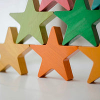 QToys Wooden Stars Set of 10