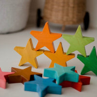 QToys Wooden Stars Set of 10