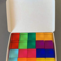 Bauspiel Lucite Cubes 20 Blocks