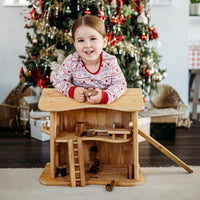 QToys Two Story Cottage House