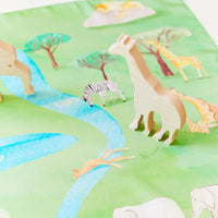 Sarah's Silks Mini Playsilk - Safari Playmap