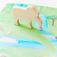 Sarah's Silks Mini Playsilk - Safari Playmap