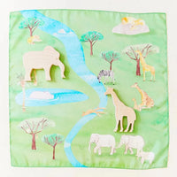 Sarah's Silks Mini Playsilk - Safari Playmap
