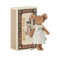 Maileg Mouse Big Sister Brown in box