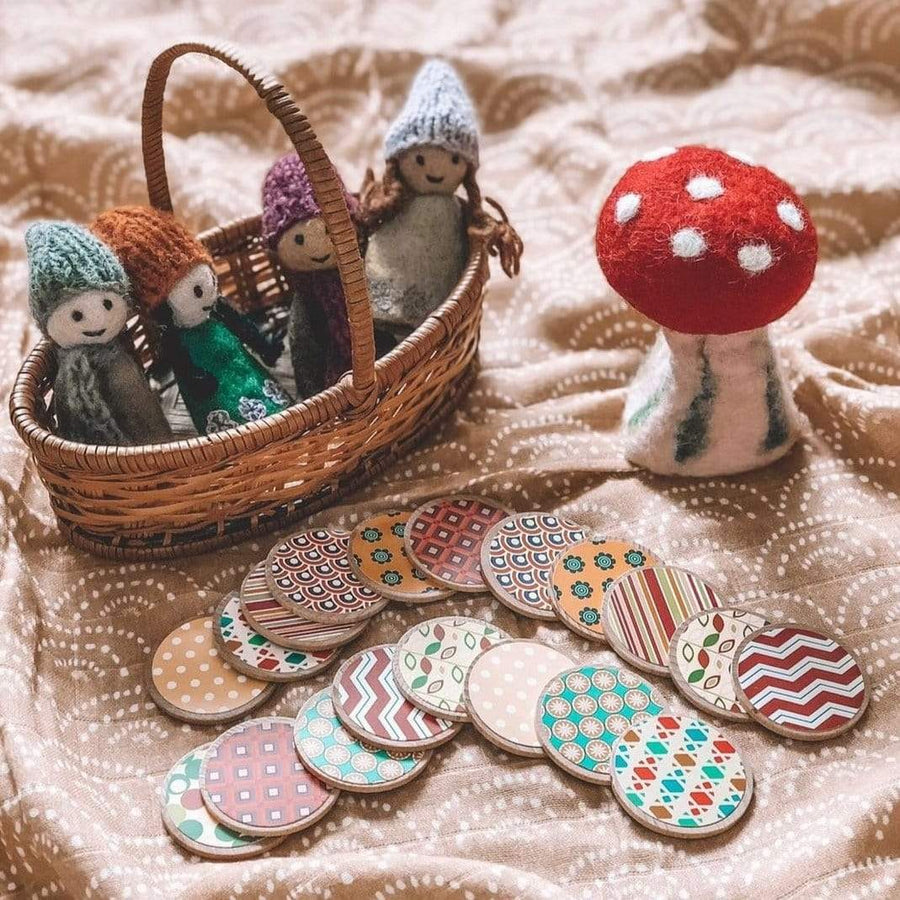 Freckled Frog Retro Wooden Memory Game