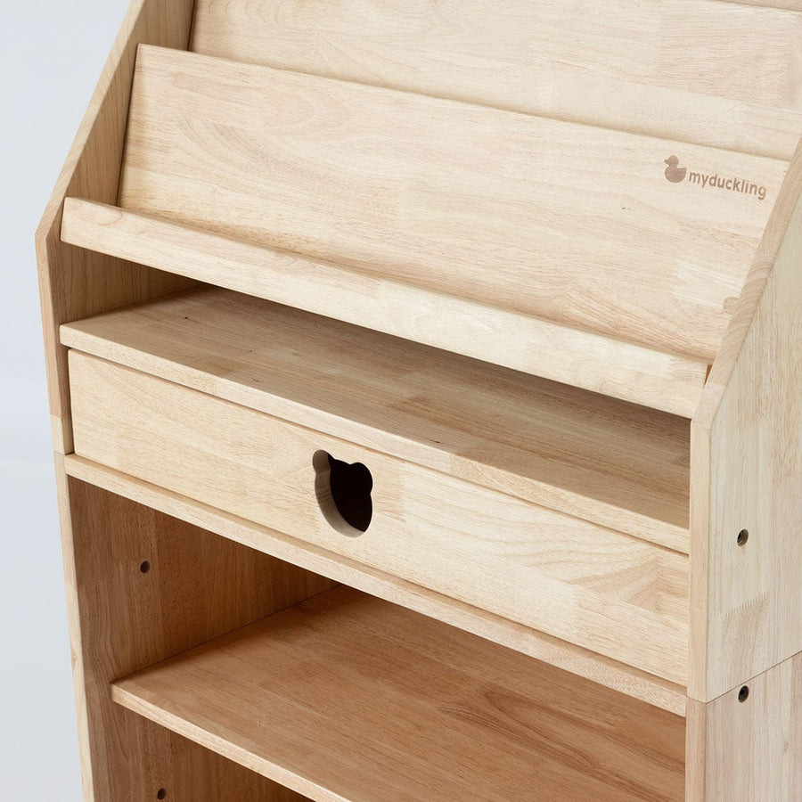 My Duckling Solid Wood 2in1 Display Bookcase (Bear)