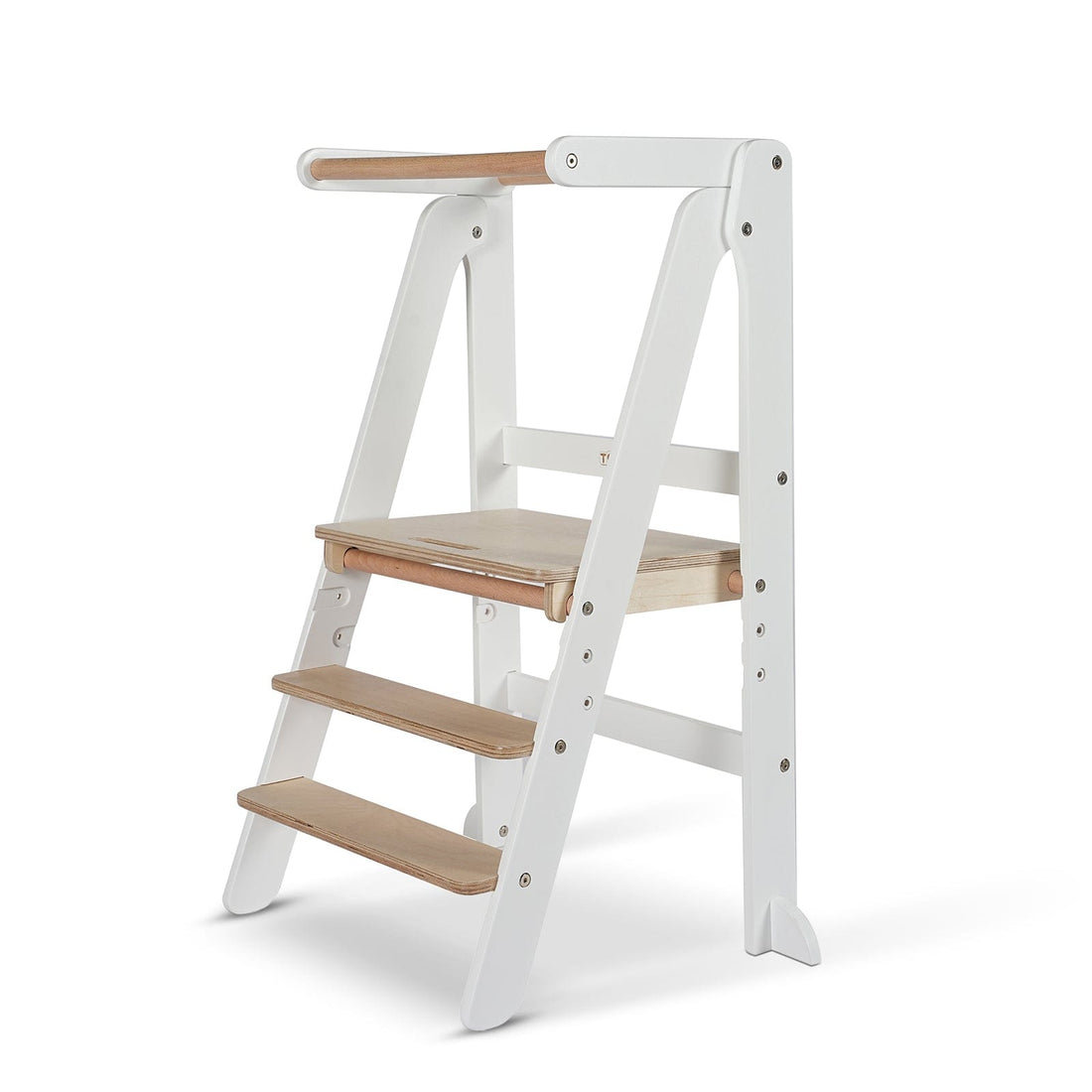 Toypark Folding Learning Tower - White/Natural