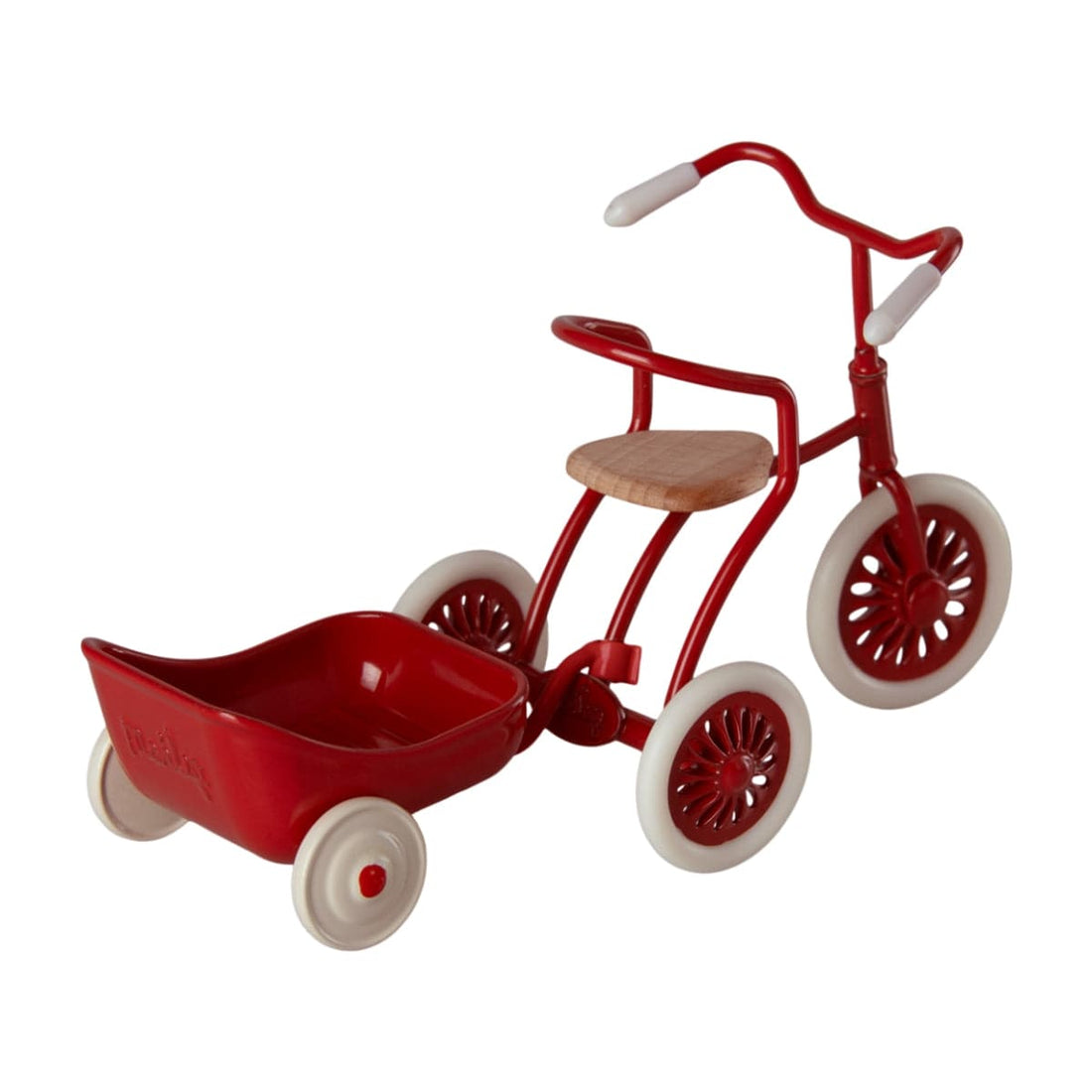 Maileg Tricycle Trailer Mouse Red