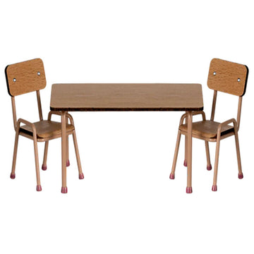 Maileg Table and Chair Set Mouse Dark Powder 