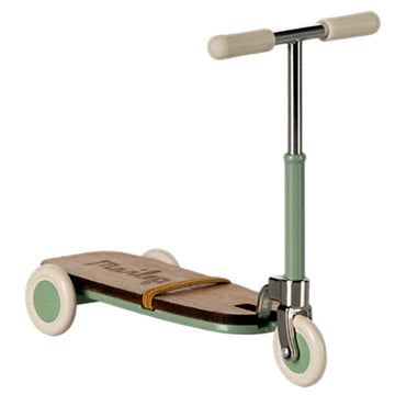 Maileg Kick Board Scooter Mouse Mint