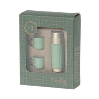 Maileg Miniature Thermos And Cups Mint
