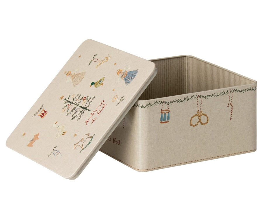 Maileg Metal Box Ambiance De Noel 2pcs Set New