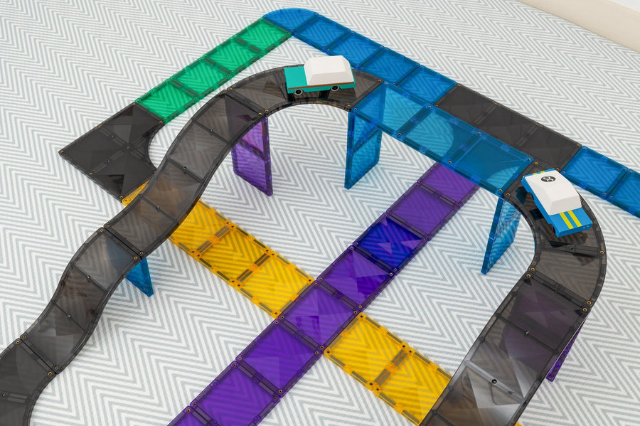 Connetix Tiles Roads Ramps and Intersections Pack 16 Piece