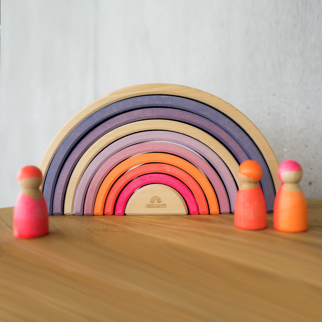 Grimm's Rainbow Neon Pink 10 Piece
