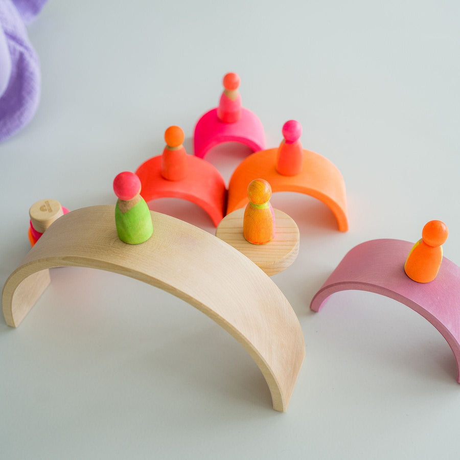 Grimm's Rainbow Neon Pink 10 Piece