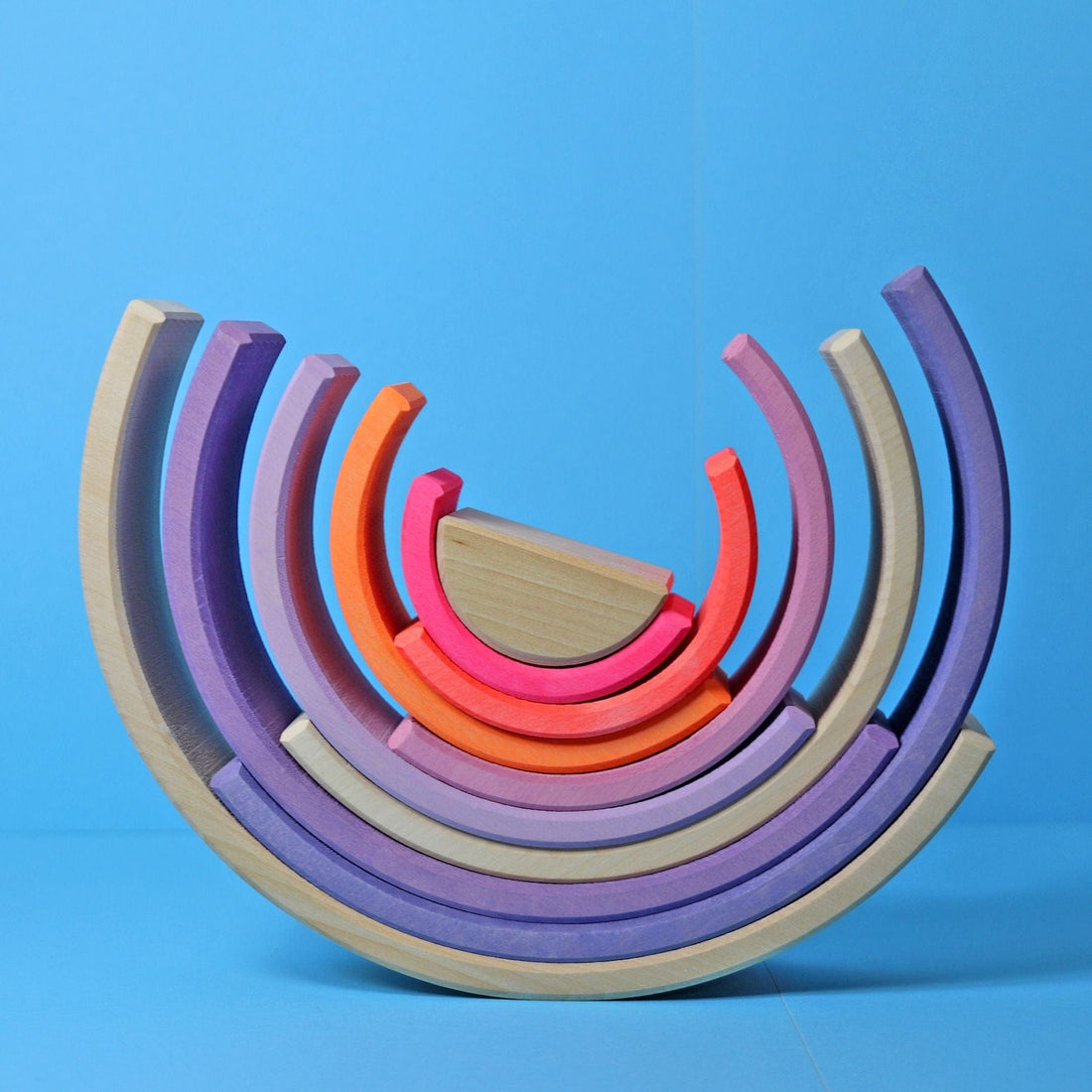 Grimm's Rainbow Neon Pink 10 Piece