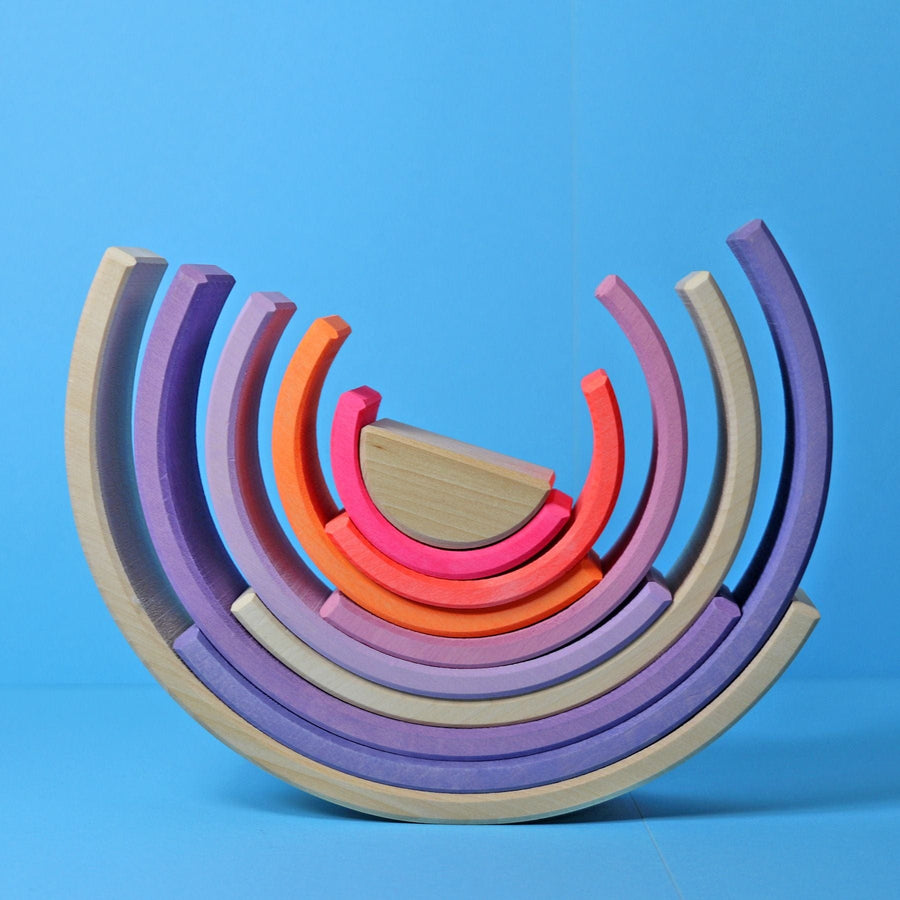 Grimm's Rainbow Neon Pink 10 Piece