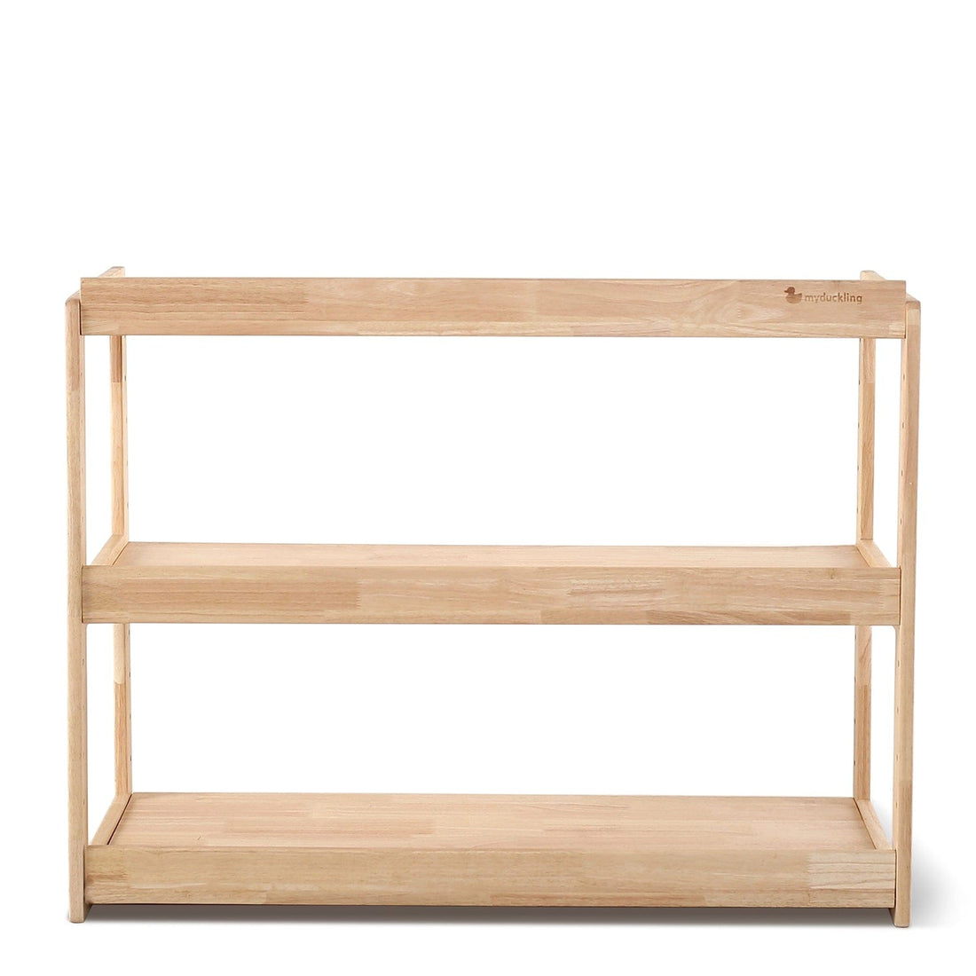 My Duckling Adjustable Solid Wood 3 Layer Storage Shelf