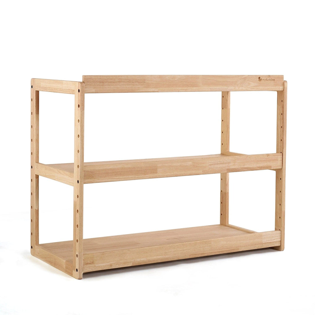My Duckling Adjustable Solid Wood 3 Layer Storage Shelf