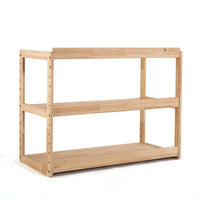 My Duckling Adjustable Solid Wood 3 Layer Storage Shelf