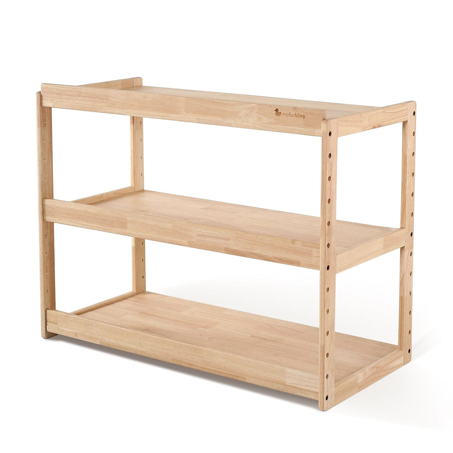 My Duckling Adjustable Solid Wood 3 Layer Storage Shelf