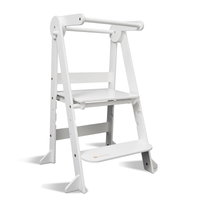 My Duckling Deluxe Folding Adjustable Learning Tower - White
