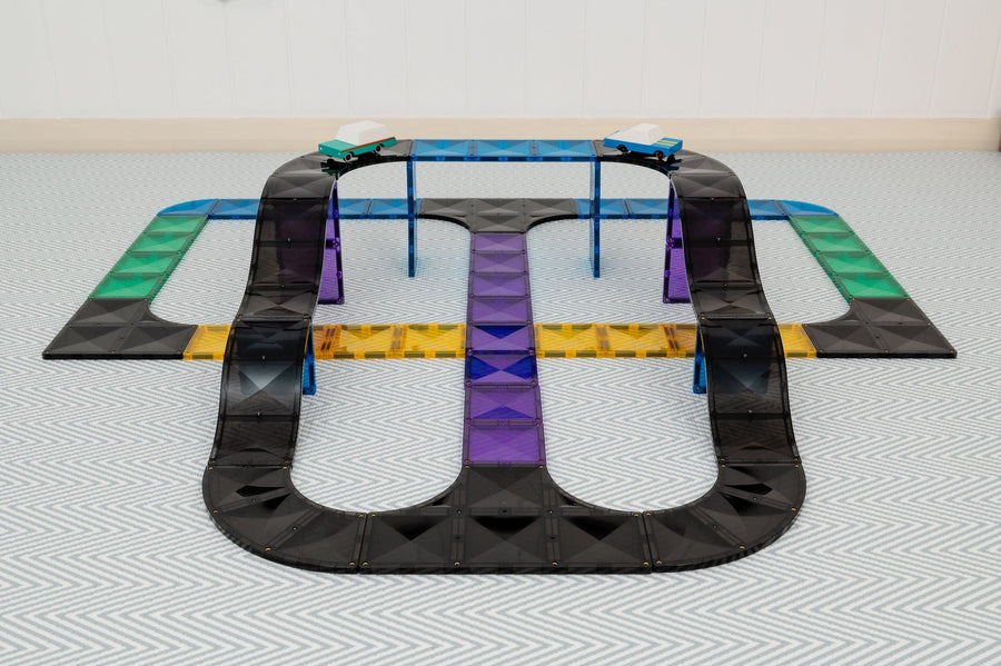 Connetix Tiles Roads Ramps and Intersections Pack 16 Piece