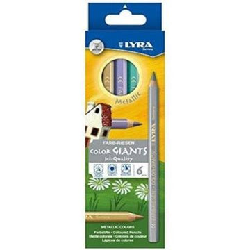 Lyra Colour Giants Lacquered 6 Metallic Pencils