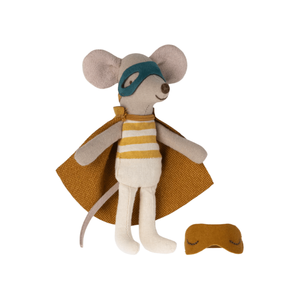 Maileg Super Hero Mouse in Matchbox