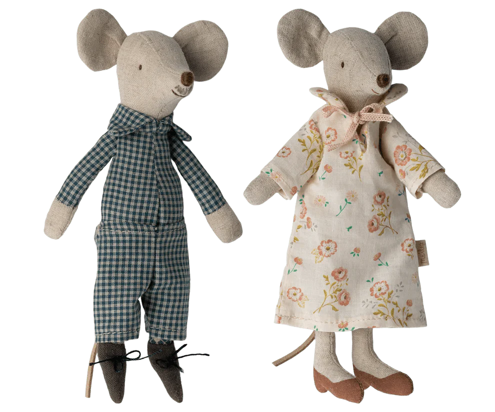 Maileg Grandma And Grandpa Mice in Box