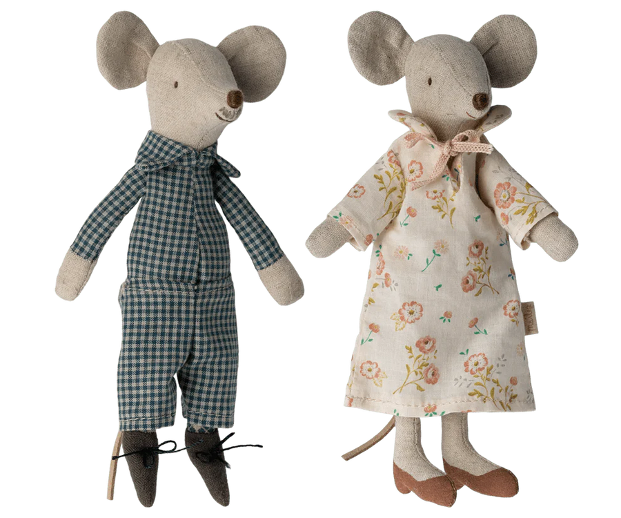 Maileg Grandma And Grandpa Mice in Box