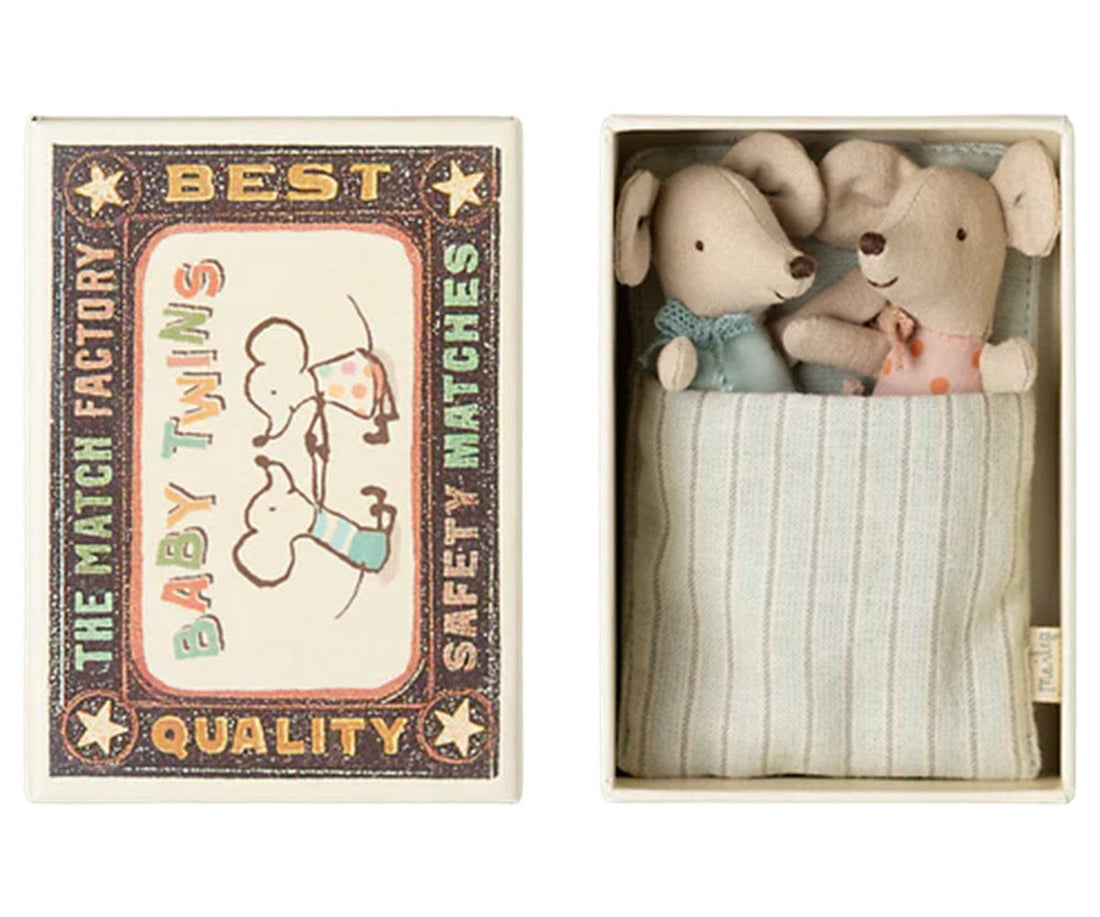 Maileg Twins Baby Mice in Matchbox 2025