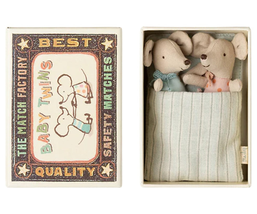 Maileg Twins Baby Mice in Matchbox 2025