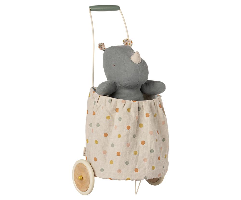 Maileg Trolley Multi Dots Blue