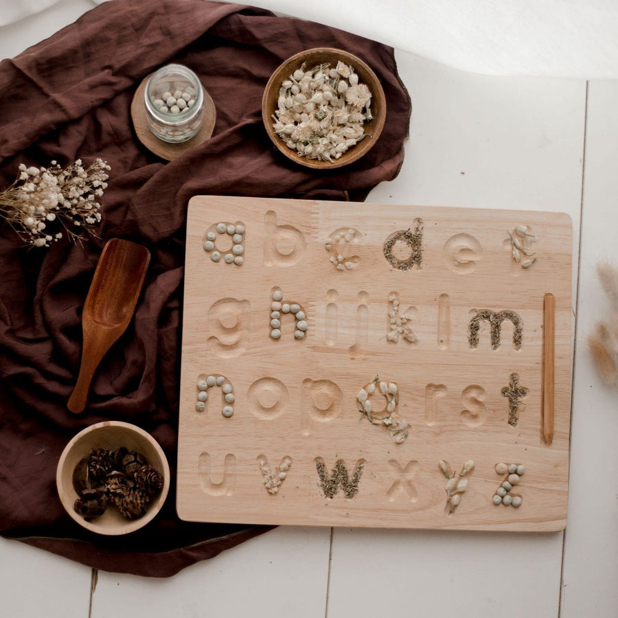 QToys Lower case Letter Tracing board
