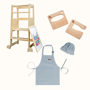 The Full Mini Chef: My Duckling Adjustable Learning Tower 2 in 1 set
