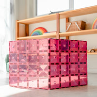 Connetix Tiles 2 Piece Base Plate Pack Pink & Berry