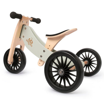 Kinderfeets 2-in-1 Tiny Tot Plus Tricycle & Balance Bike New Color-Silver Sage