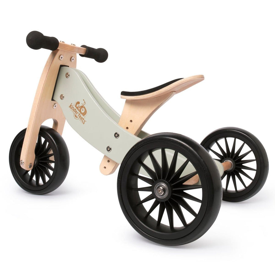 Kinderfeets 2-in-1 Tiny Tot Plus Tricycle & Balance Bike New Color-Silver Sage